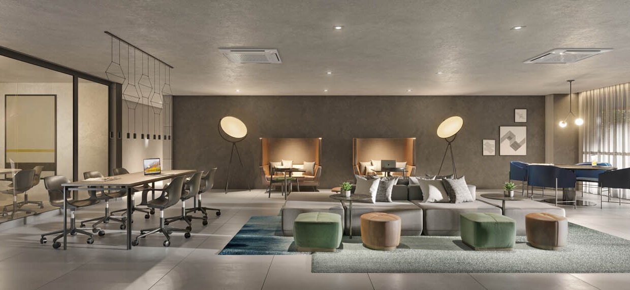 Tegra-Incorporadora-Perspectiva-Ilustrada-Area-de-Lazer-Externa-Apartamentos-Studios-Salas-Comerciais-Empreendimento-Aria-Higienopolis-Sao-Paulo-SP 014-1714952147158